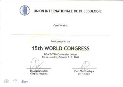 Uczestnictwo dr Korta w Światowym Kongresie Flebologicznym Uczestnictwo dr Korta w Światowym Kongresie Flebologicznym