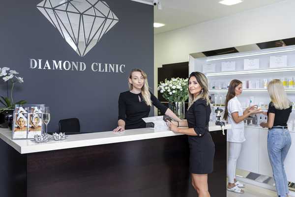 Recepcja, poczekalnia Diamond Clinic