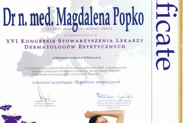 Medycyna Piękna dr n med Magdalena Popko