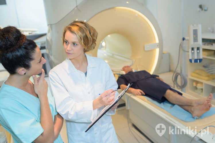 Przebieg angiografii TK