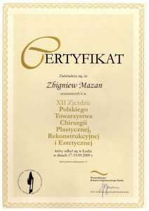 Uczestnictwo dr. Mazana w XII zjeździe Polskiego Towarzystwa Chirurgii Plastycznej, Rekonstrukcyjnej i Estetycznej Uczestnictwo dr. Mazana w XII zjeździe Polskiego Towarzystwa Chirurgii Plastycznej, Rekonstrukcyjnej i Estetycznej