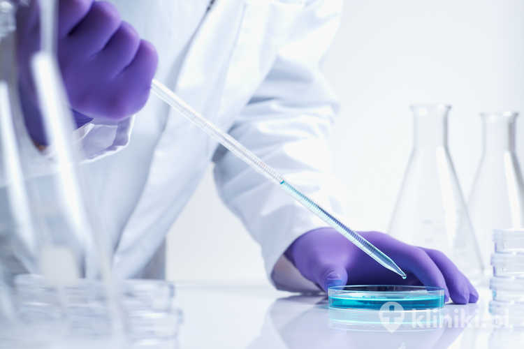 Naukowiec sprawdza biochemię różnych lekarstw przygotowywanych do badań klinicznych