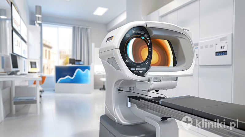 Zaawansowana maszyna OCT w nowoczesnej klinice okulistycznej do diagnostyki zaćmy i technologii skanowania oka