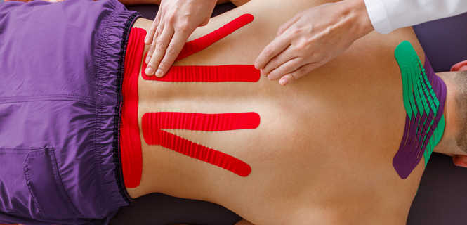 Kinesiotaping w bólu kręgosłupa