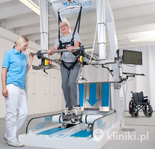 Urządzenie do rehabilitacji i reedukacji chodu G-EO Syetem