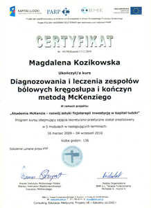 Diagnozowanie i leczenie zespołów bólowych kręgosłupa i kończyn metodą McKenziego Diagnozowanie i leczenie zespołów bólowych kręgosłupa i kończyn metodą McKenziego