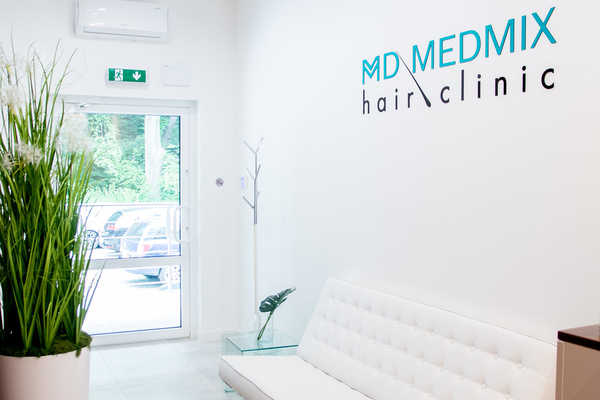 Recepcja, poczekalnia MD Medmix hair clinic